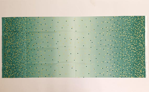 Ombre Confetti Metallic fabric Lagoon by Vanessa Christenson for Moda Out of print 100% cotton Sold by the yard