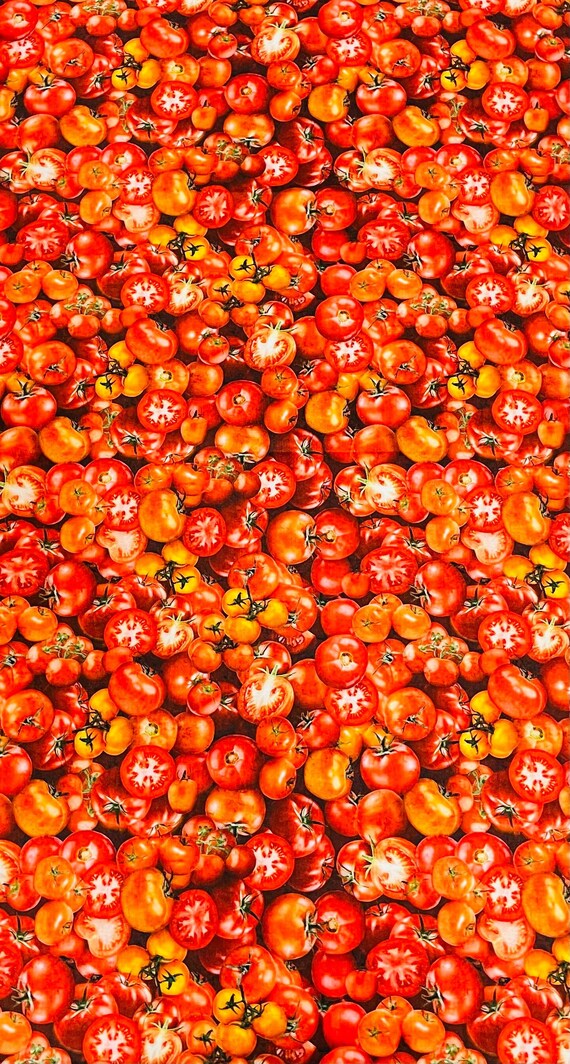Tomatoes fruit vegetables farm fresh Dan Morris Design for QT Fabrics - Tomatoes
