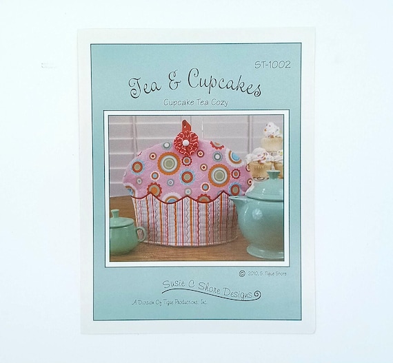 Tea & Cupcakes  Tea Cozy pattern by Susie C Shore Designs