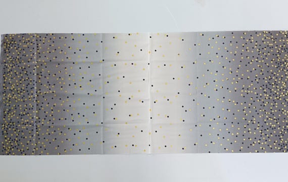 Ombre Confetti Metallic fabric Graphite Gray by Vanessa Christenson for Moda Out of print 100% cotton Sold by the yard