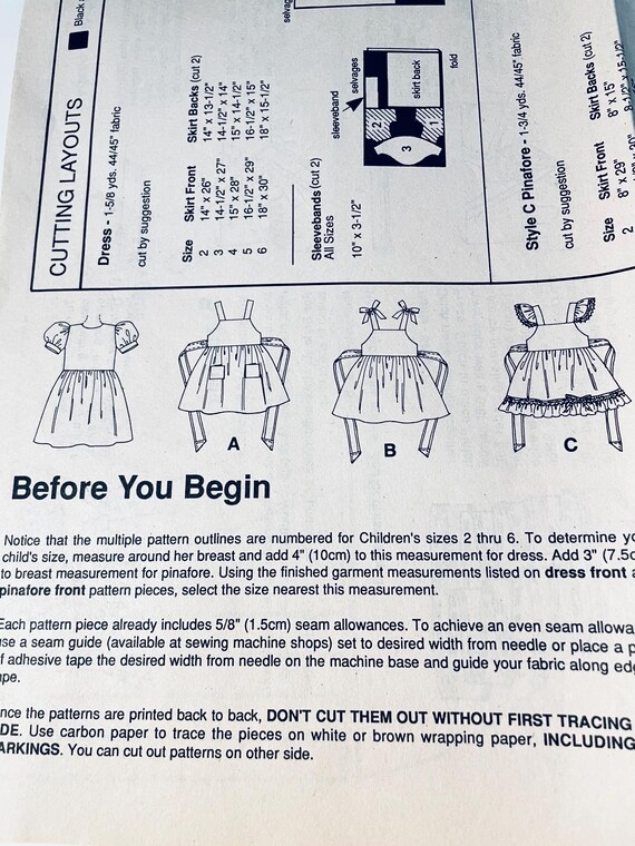 Pinafore pattern sz 2-6 Womens Day magazine exclusive NEW UNCUT not in envelope perfect sundress beloved by girls for decades hard to find