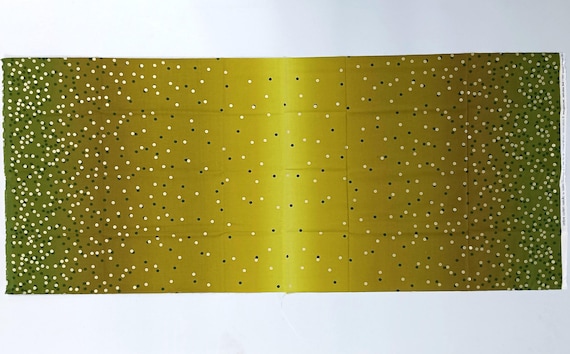 Ombre Confetti Metallic fabric Avocado by Vanessa Christenson for Moda Out of print 100% cotton Sold by the yard