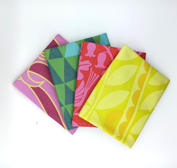 Jane Sassaman Fabric 4 Fat Quarter Bundle