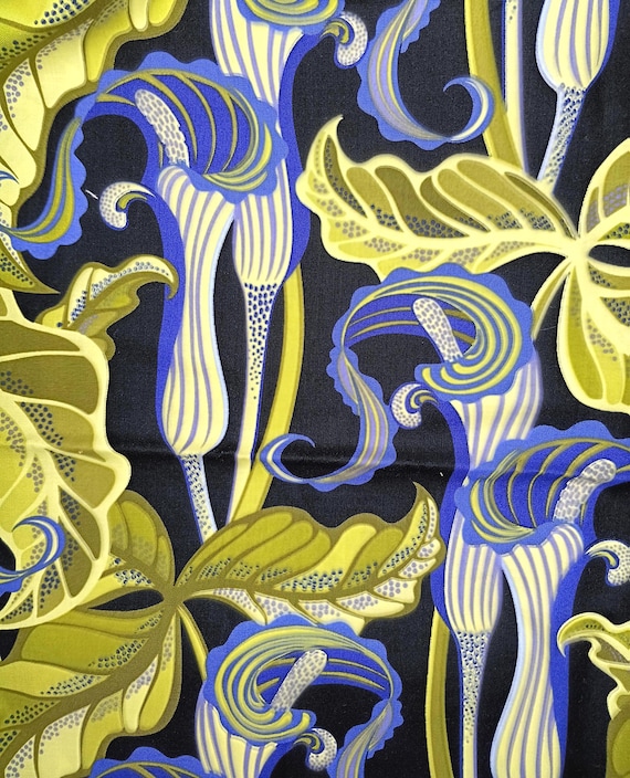 Jane Sassaman's Sunshine and Shadow JS23Periwinkle for Westminster fibers rare 16" by 44" piece