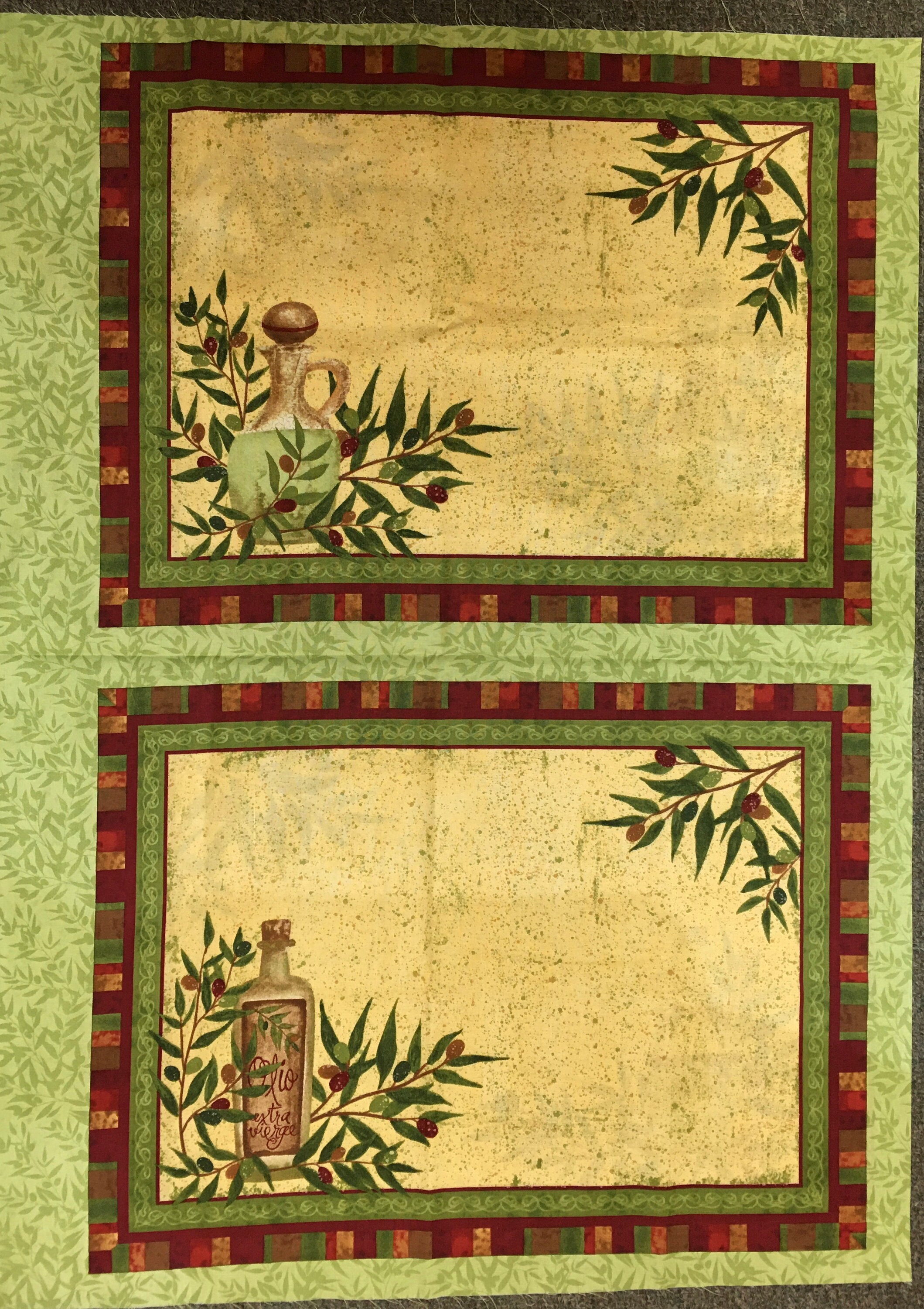 Placemat Fabric Panel Set of 4 by South Seas First Course Etsy