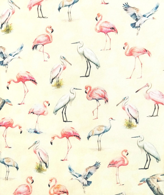 Florida shop hop 2025 Florida Birds on cream background cotton by the yard