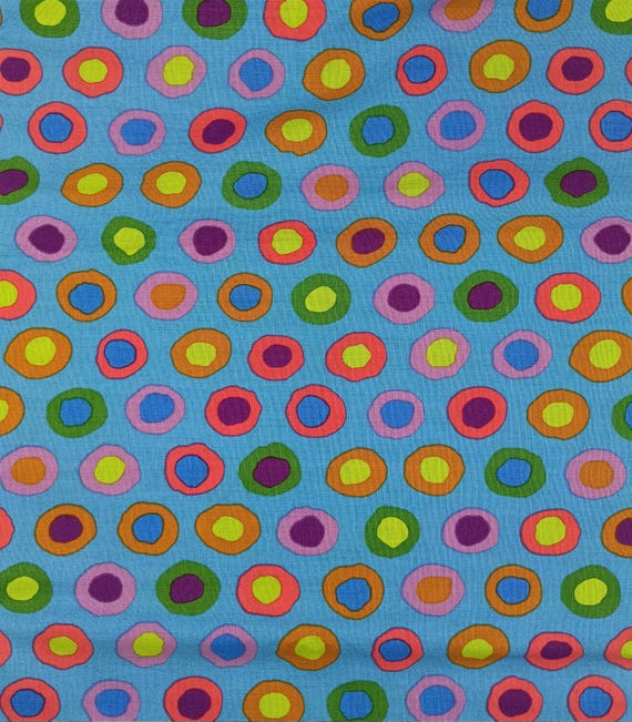 Brandon Mably for Rowan Westminster Fibers PWBM-15 Rings, blue turquoise background,  1 yard cut.