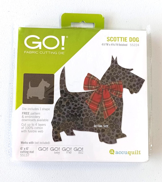 Accuquilt Go! fabric cutting die Scottie Dog