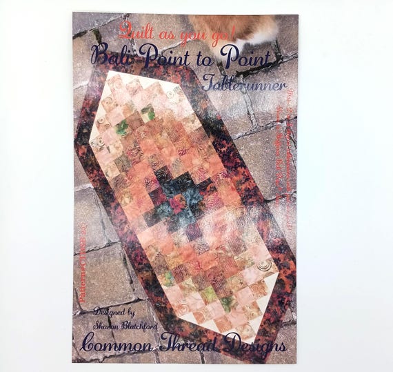 Bali Point to Point Table Runner pattern By Sharon Blatchford for Common Threads Designs