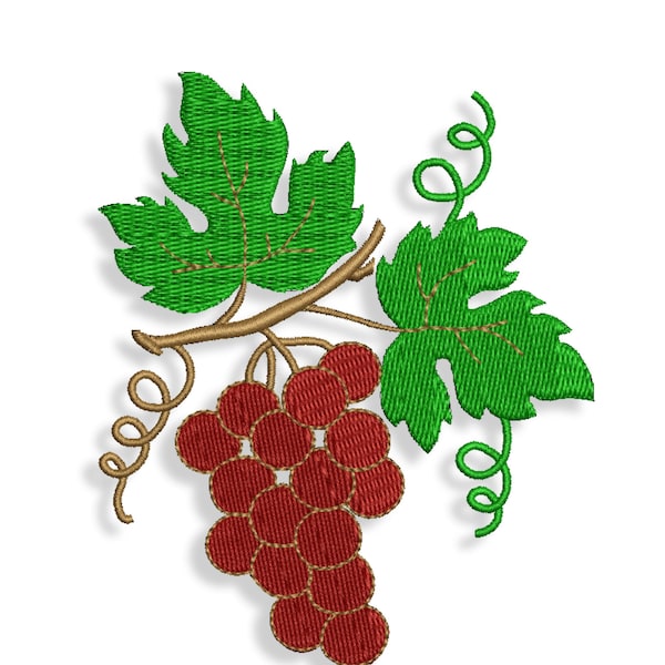 Motifs de broderie de raisin