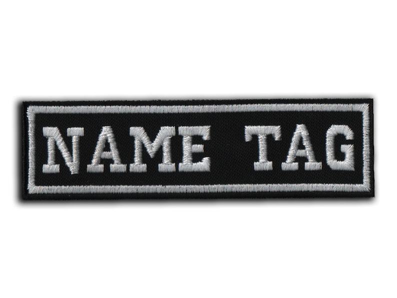 Custom Embroidered Name Patches 10 x 2.5 cm Iron-On/Sew-On & Velcro Personalized Labels for Clothing, Accessories, and Uniforms zdjęcie 1