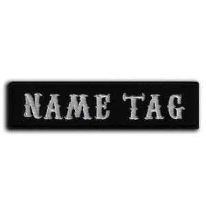 Verzending binnen de EU: aangepaste geborduurde naampatches (10 x 2,5 cm) - opstrijk-/naaiwerk en klittenband | Gepersonaliseerde labels voor kleding en uniformen