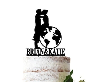 Wedding cake topper You mean the world to me