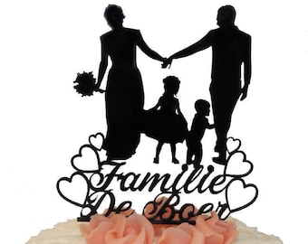Bruidstaart topper Happy Family