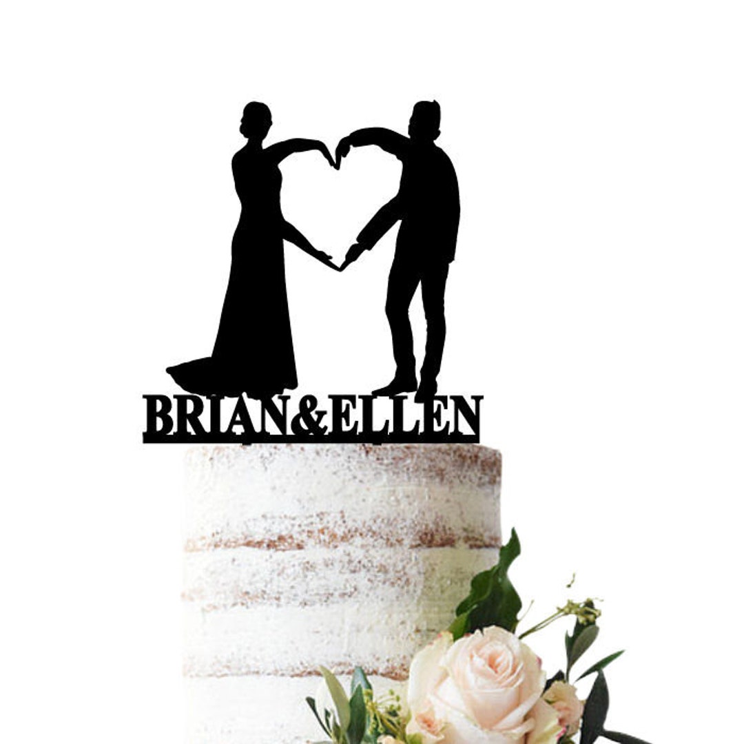 Hands Topper Wedding Cake Topper Holding Hands in a Heart Shape - Etsy