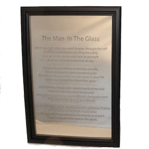 Engraved mirror with your own text