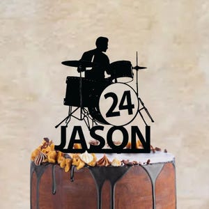 Decorazione per torta di compleanno: batterista