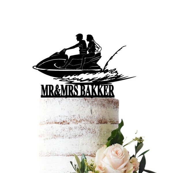 Wedding cake topper Jetski