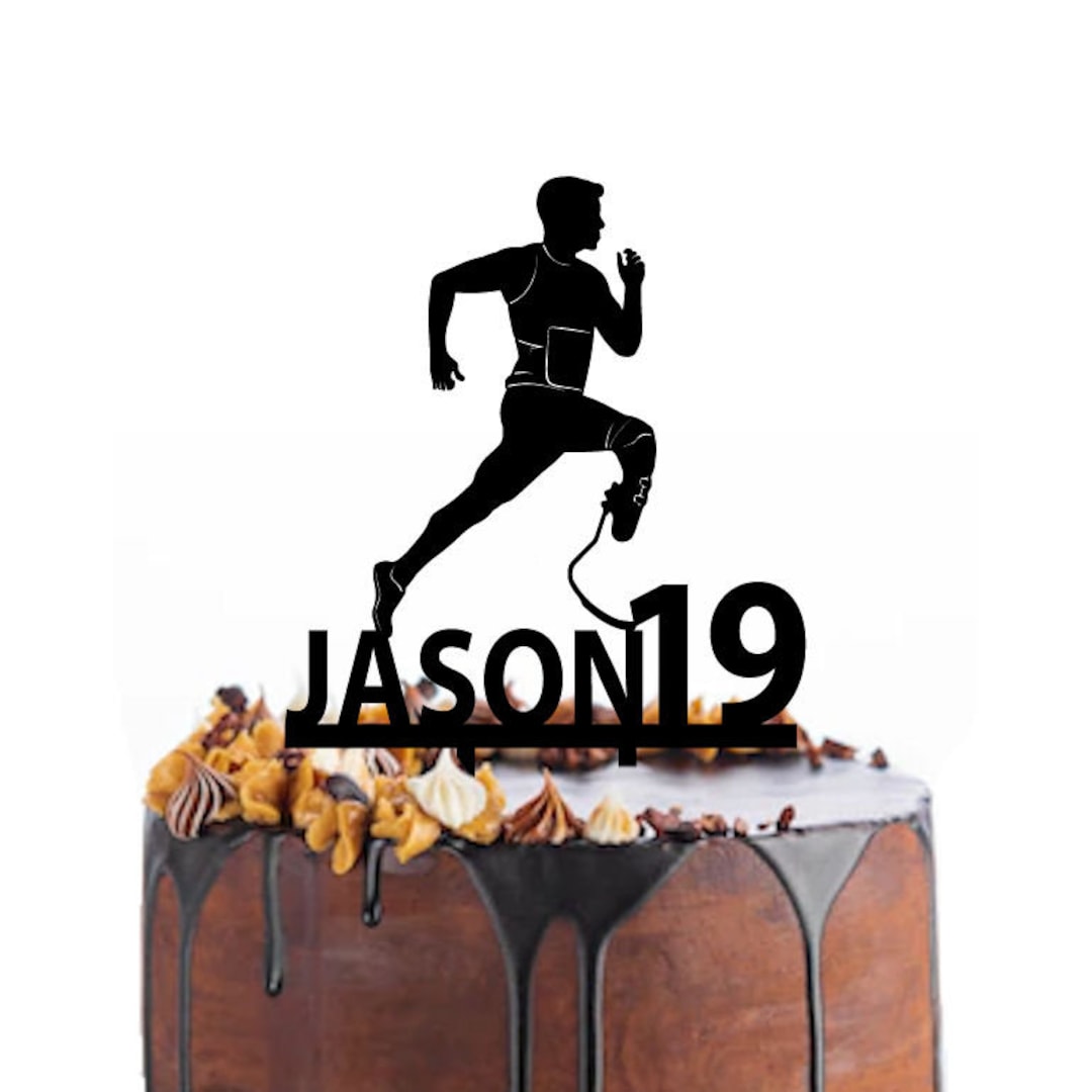 Birthday Cake Topper With a Disabled Paralympic Runner, Different  Variations and Colours Possible