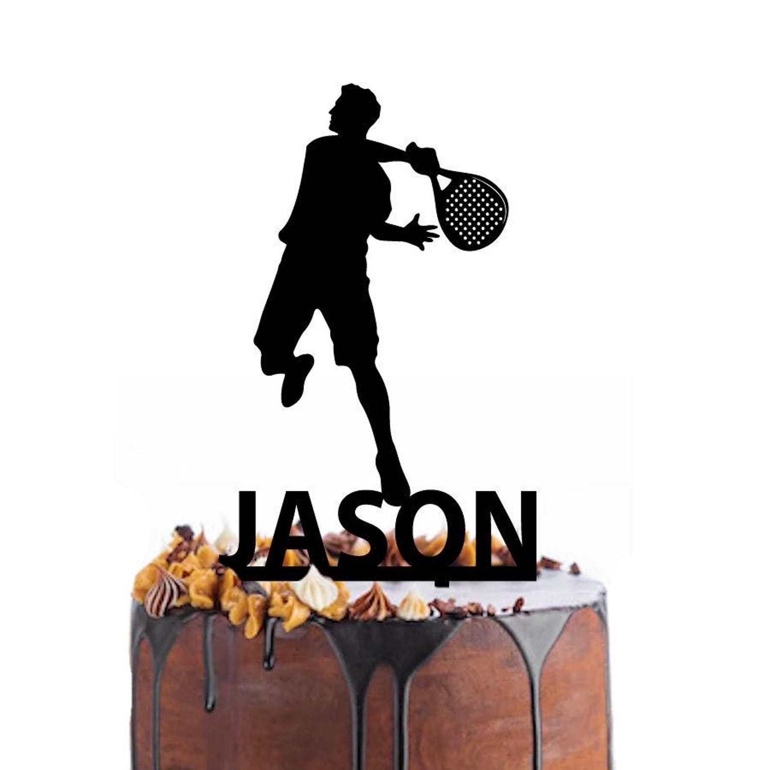 Padel Racket Topper Birthday Cake Topper With a Padel Player, Different Variations and ...