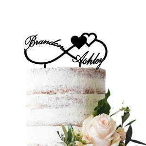 Wedding cake topper Infinity