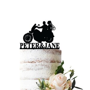 Wedding cake topper Motorcycle model 2