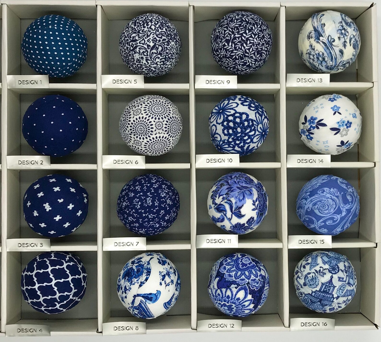 Chinoiserie Carpet Balls Blue and White Rug Balls Shelf Etsy
