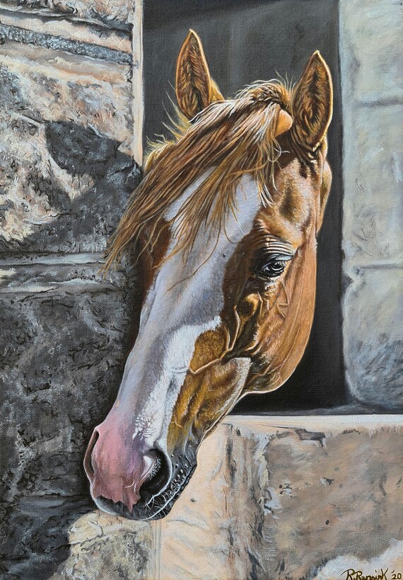 Dipinto Realistico Di Cavallo