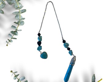 Turquoise Crystal Pendulum Energy Healing Pendulum Crystal Healing Stones