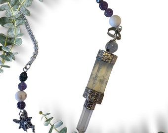 Fairy Quartz Crystal Pendulum Energy Healing Pendulum Crystal Healing Stones