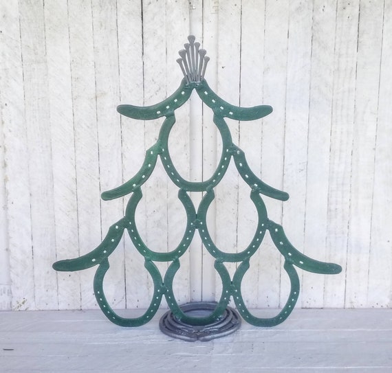 Amish Horseshoe Horseshoe Christmas Tree Metal Christmas Etsy