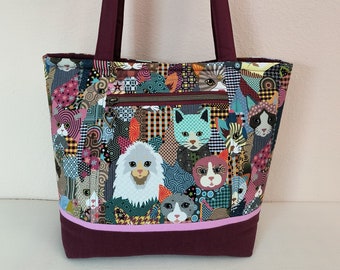 Posh Kitty Cats Bolso de hombro / Bolso de mano / Monedero