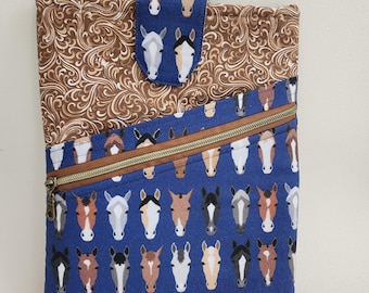 Funda para libros/tableta acolchada Horse Corral