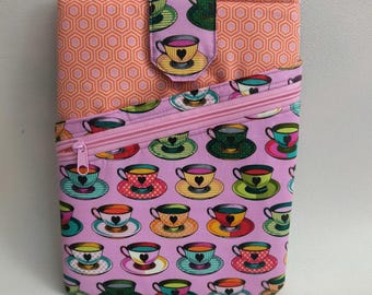 Funda para libro con forma de taza de té: funda acolchada para tableta y lector electrónico