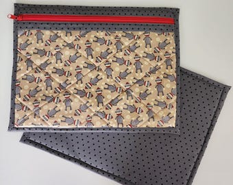 Bolsa para proyecto Sock Monkeys