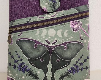 Funda para libro/tableta/diario con diseño de la polilla Luna