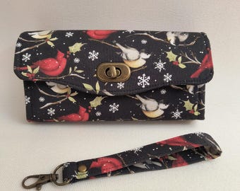 Cartera de mano Winter Birds Necessary / NCW / Cartera de mano para teléfono móvil / Bolso de mano