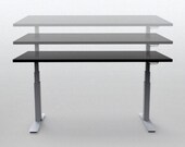 Work From Home STANDING Desk Elevate by Endure Furniture. Made in the USA Electric Height Adjustable Table. Sit Stand Computer Desk.