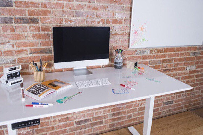 White Home Office Desk Top Table Fast Free Shipping Etsy