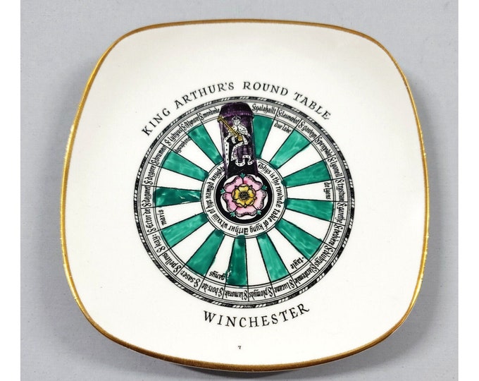 Vintage King Arthur's Round Table Winchester Britannia Designs Trinket Dish