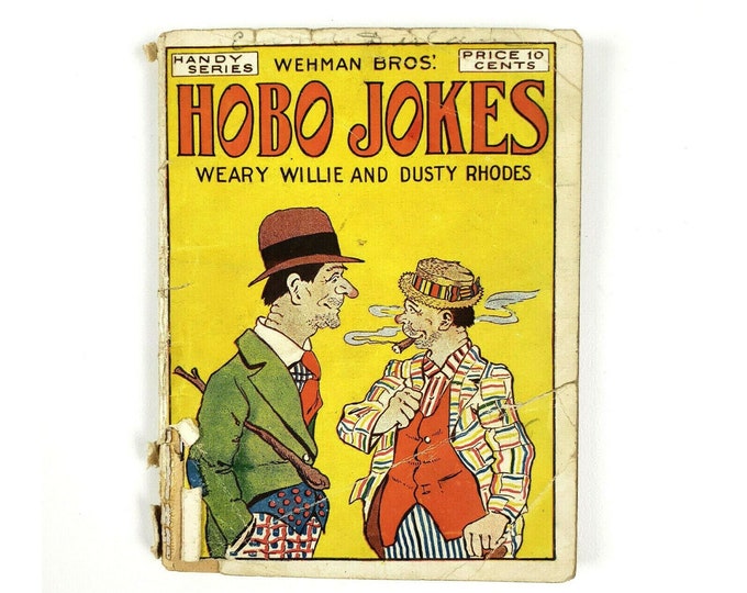 Vintage 1917 Wehman Bros Hobo Jokes Handy Series No 47 Booklet