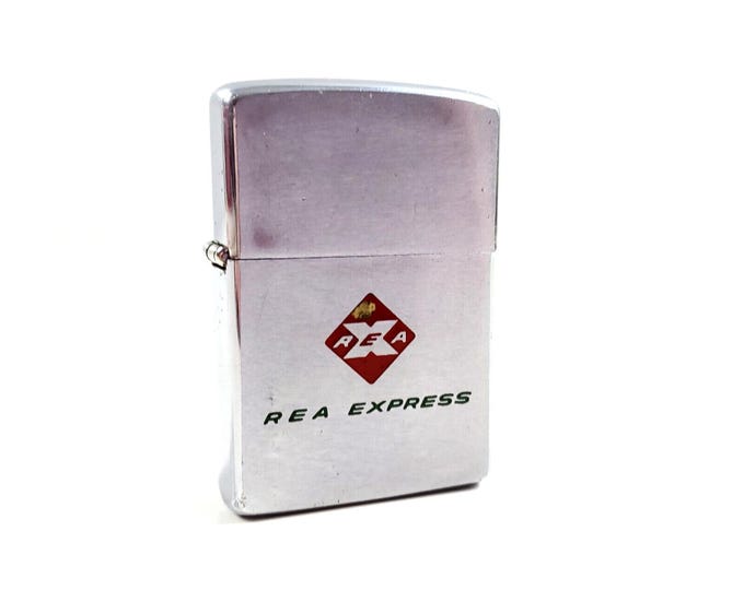 Vintage 1965 REA Express Zippo Lighter Windproof Bradford PA Original USA