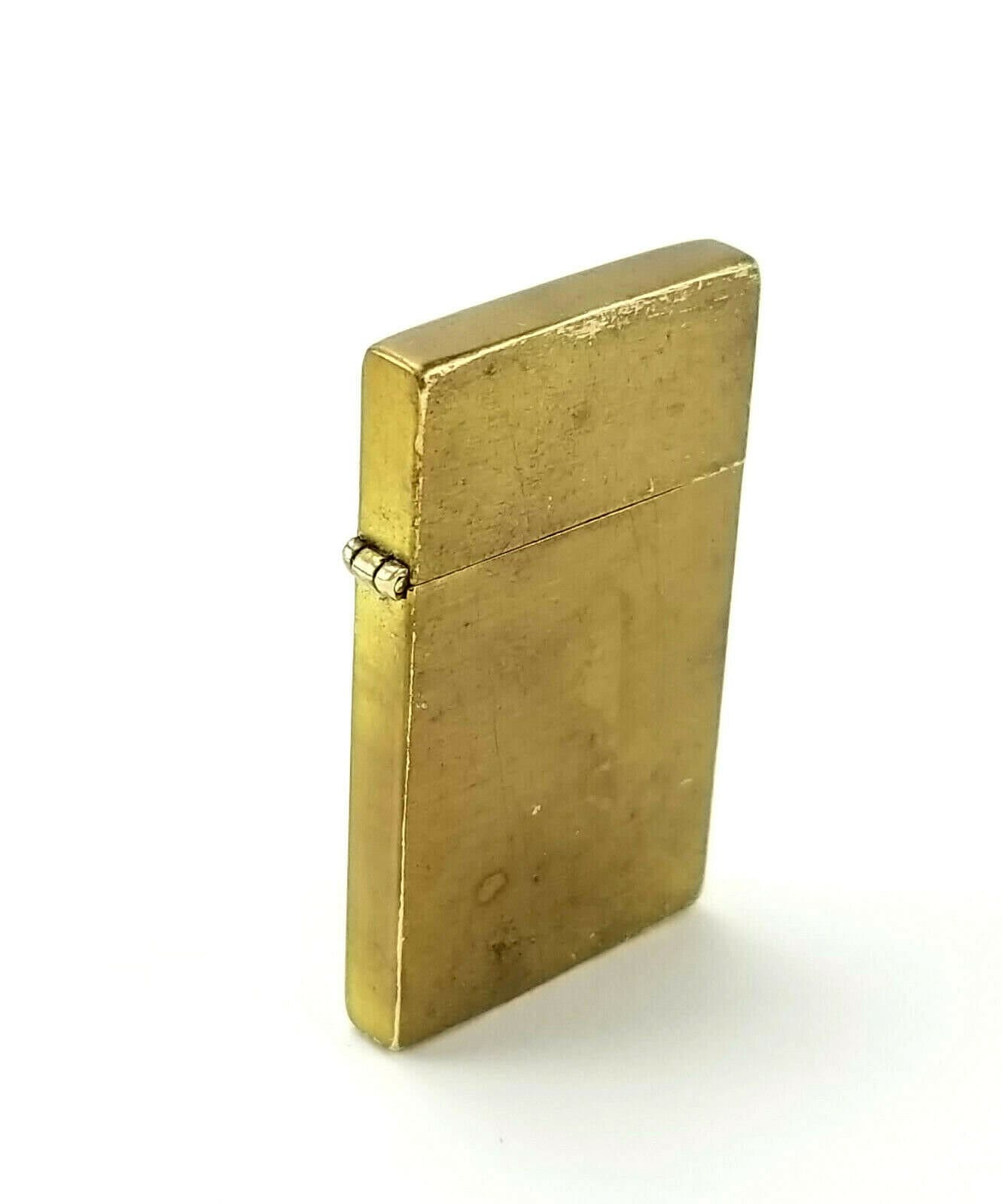 Vintage ROYAL STAR Brass Super Slim Thin Japan Flint Lighter 1950s