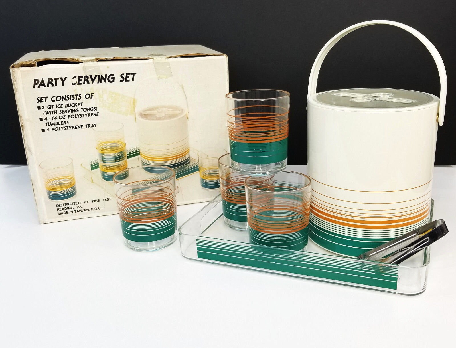 Vintage Nos Phoenix 7 Pc Tiki Bar Patio Party Set Ice Bucket - Tiki Bar Patio Set Vintage Nos Phoenix 7 Pc Tiki Bar Patio Party Set Ice Bucket - Tiki Bar Patio Set