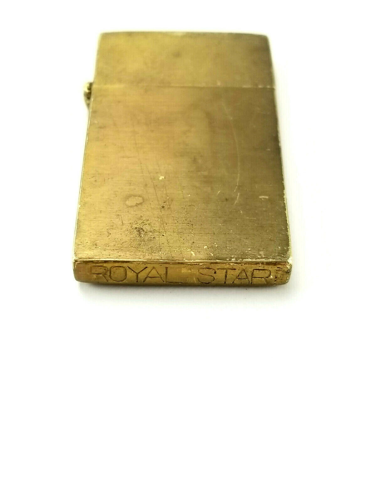 Vintage ROYAL STAR Brass Super Slim Thin Japan Flint Lighter 1950s