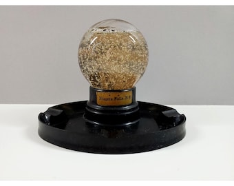 Art Deco Niagara Falls NY Souvenir Snow Globe Bakelite Ashtray Trinket Dish