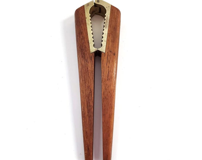 Mid Century Vintage 1960s Teak Brass Flemming Digsmed Denmark Nutcracker