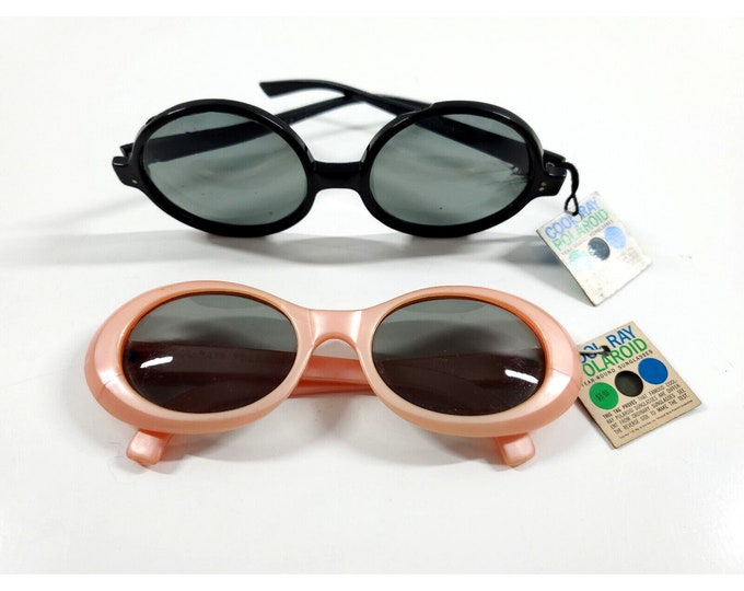 Vintage Polaroid Cool-Ray 180 Sun Siren Round 140 Barcelona Pink Sunglasses NOS