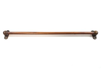 Antique Bronze Art Deco Door Pull Push Bar Architectural Commercial Salvage 25"