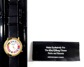 Vintage Epcot Center Disney World Theme Park Exclusive Quartz Wrist Watch